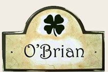 Specialty name plaques